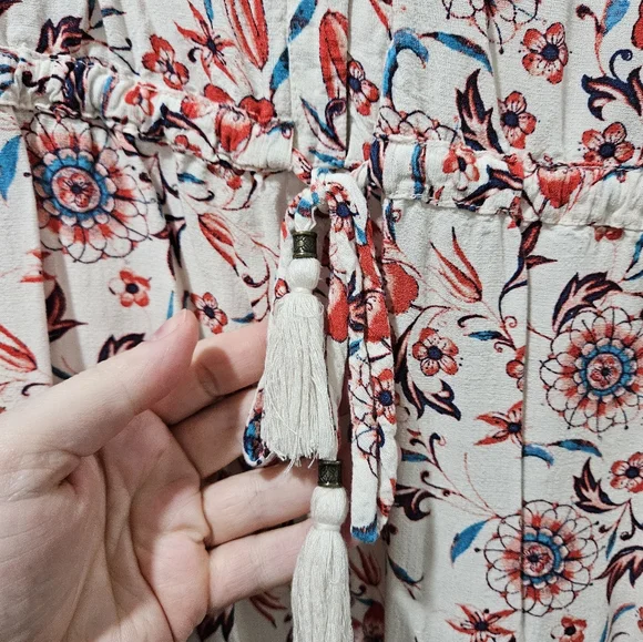 Floral Short Sleeve Dress - Size Large - Picture 2 of 5